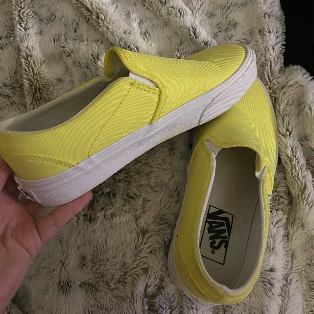 Womens Bright Yellow Vans size 7